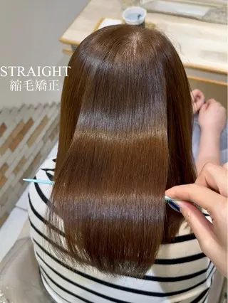 セミロング 縮毛矯正🍒韓国風 カラー🎀rikaのヘアスタイル