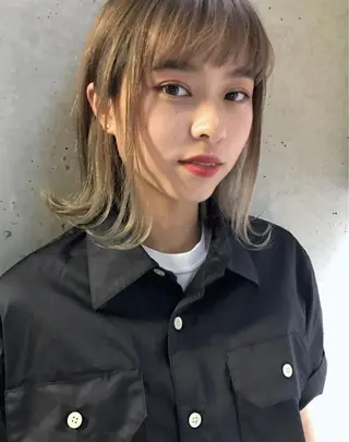 ミディアム HOODS hair salon所属・透明感カラー🌿ボブ ✨飛田　ケイのヘアスタイル