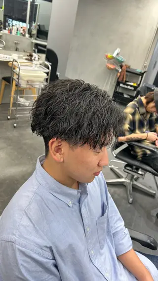 パーマ メンズ 藤平海音/fifth PARKのヘアスタイル