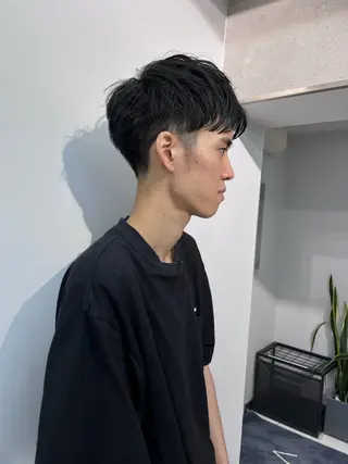 パーマ メンズ 顔まわり/ボブウルフ 🤍愛唯(めい)のヘアスタイル