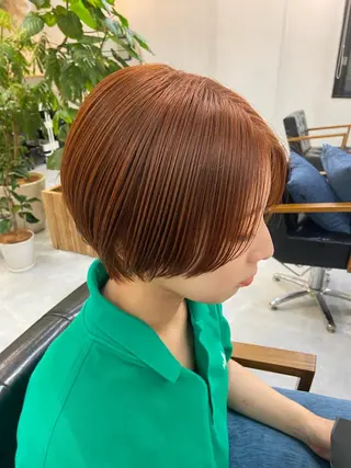 ショート カラー 田中 あやなのヘアスタイル