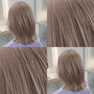 ミディアム youres hair 髪質改善トリートメント&ヘッドスパ  新宿三丁目店【ユアーズヘア】所属・🦋透明感カラー 👑NODOKA🦋のヘアスタイル