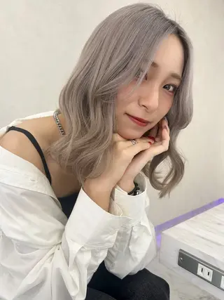 ミディアム ハイトーン/韓国風 🤍Nacchi🐈のマツエク・マツパデザイン