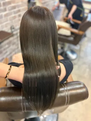 ロング カラー メンズパーマ/縮毛 矯正/徳田真緒のヘアスタイル