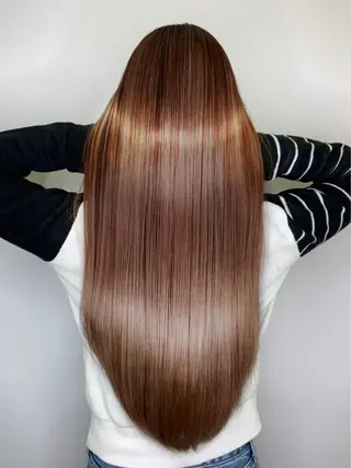 セミロング カラー パーマ newi大分 /髪質改善のヘアスタイル