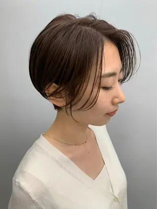 ショート 京都レイヤーカット/ 縮毛矯正/羽柴りくのヘアスタイル