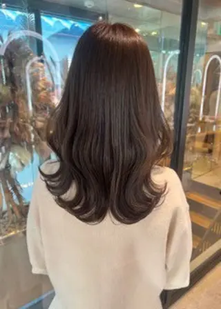 セミロング カラー ヘアアレンジ サナ / elto四条烏丸のヘアスタイル