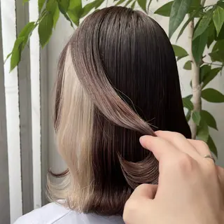 カラー ヘアメイク アン/ ブリーチカラーのヘアスタイル