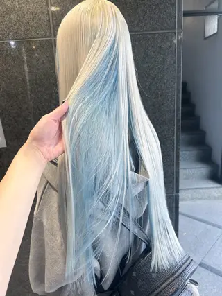 ロング カラー ハイトーンカラー ⭐️NAZUNAのヘアスタイル