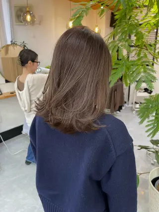 セミロング 松本 結のヘアスタイル