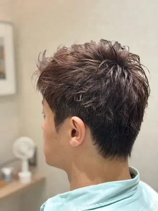 ショート カラー メンズ メンズヘア特化 廣田和也のヘアスタイル