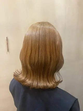 ミディアム カラー 韓国×髪質改善カラー 💎hinaのヘアスタイル