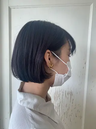 ショート カラー コヤマ ナミのヘアスタイル