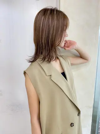 ミディアム 鎌倉 彩のヘアスタイル