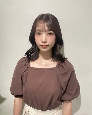 カラー AO所属・RISAKO 艶髪モテヘア🎀府中のヘアスタイル