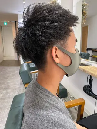 ショート 森貴裕/ベージュ/ パーマ/オリーブのヘアスタイル