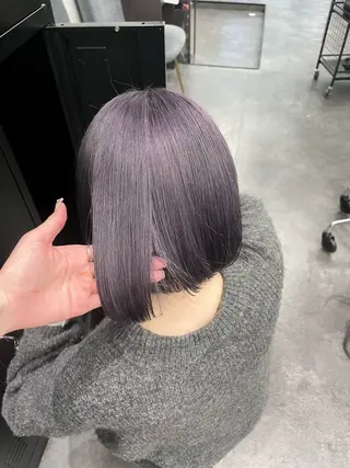 ミディアム カラー 韓国ヘア🖤/透明感 shihoのヘアスタイル