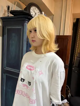 ショート カラー ブリーチ/エクステ はしもと　そな🫧のヘアスタイル