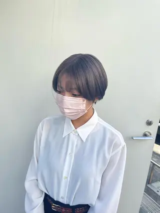 セミロング カラー ボブ/レイヤー /河内温太のヘアスタイル