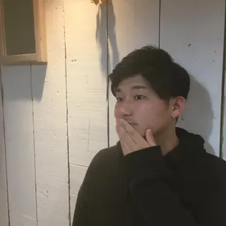 ミディアム パーマ メンズ しのはら まどかのヘアスタイル