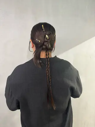 ロング ヘアアレンジ #tag 佐藤璃美のヘアスタイル