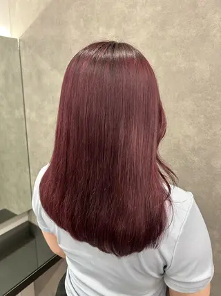 セミロング カラー 💗モテガーリー💗 rumi♡のヘアスタイル