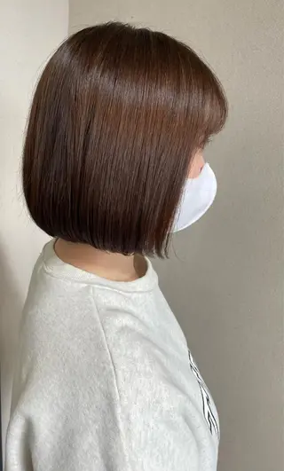 ショート カラー ケアブリーチ /髪質 改善/古橋圭史郎のヘアスタイル