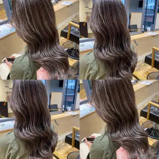 ロング カラー 艶カラー/韓国顔周り 🎀mamiのヘアスタイル