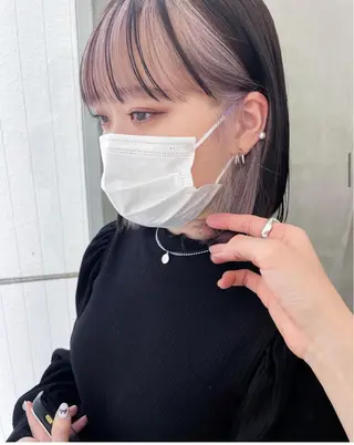 ショート nuu所属・💜ショート💜 ウルフ、ボブ二色亜美のヘアスタイル