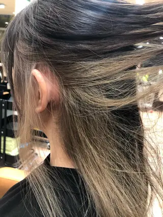 ロング カラー ヘアアレンジ dogstar小林諒 レイヤー/パーマのヘアスタイル