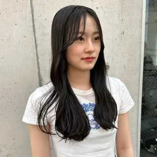 ロング カラー 透明感カラー❄️要 半個室×マンツーマンのヘアスタイル