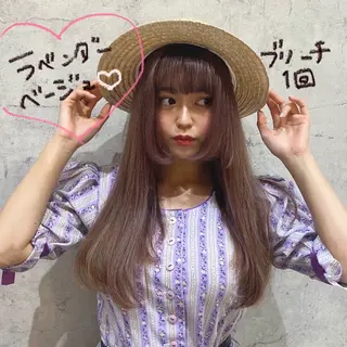 ロング カラー あなたの【可愛い】 育てます🎀emiのヘアスタイル