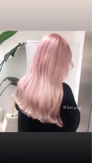 ロング カラー ✨Tiam渋谷✨ しゅけ／ハイトーンのヘアスタイル