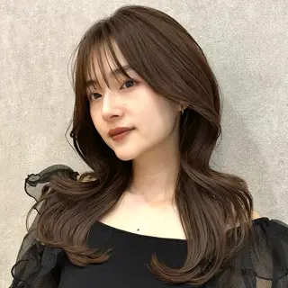 ロング カラー レイヤー🤍 ベージュ🤍　聖奈のヘアスタイル