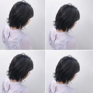 ショート カラー ブリーチカラー/ 岩破瑞希のヘアスタイル