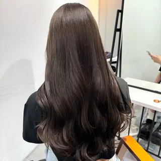 ロング カラー ヘアアレンジ ブリーチなしカラー /ベージュ/安形翔のヘアスタイル