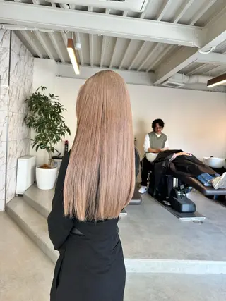 ロング カラー ハイトーン×似合わせ 🌱中川慎之介のヘアスタイル