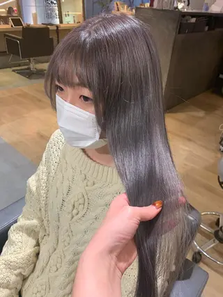 ロング カラー 美髪・シールエクステ ホソタニリョウコのヘアスタイル