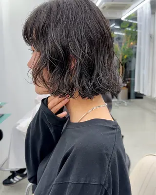 ショート パーマ ボブ/レイヤー/ケア パーマ/リュウタのヘアスタイル