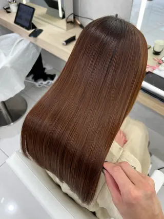 ロング 韓国レイヤー/ 顔まわり/西野和裕のヘアスタイル