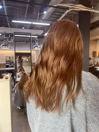 ロング 赤み消しカラー✳️ 井上明日翔💫のヘアスタイル