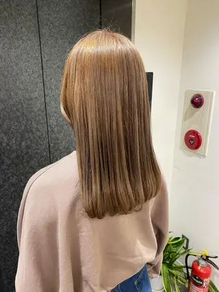 セミロング カラー ヘアアレンジ ボブ /ニュアンス/ satomi🧸💖のヘアスタイル