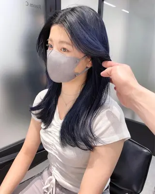 ロング 韓国レイヤーカット 髪質改善▫️水野有真のヘアスタイル