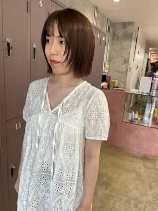 ミディアム カラー 小木曽智美 /ボブ/ショートのヘアスタイル