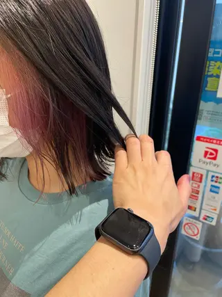 ミディアム カラー 鈴村 大介のヘアスタイル