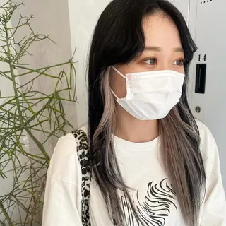 ロング カラー デザインカラー/パー マ🦖外岡咲希🦖のヘアスタイル