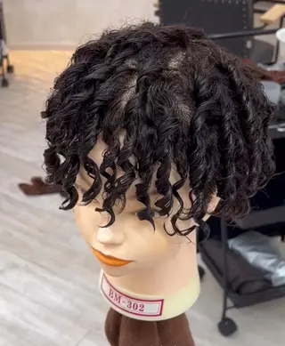 ミディアム パーマ メンズ Utata  literie所属・嵯峨 大地／パーマ／ ハード系／特殊系のヘアスタイル