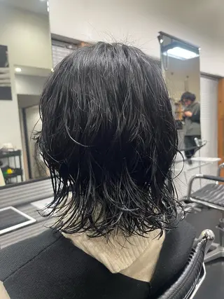 ミディアム パーマ パーマ/縮毛矯正 揚村武斗のヘアスタイル