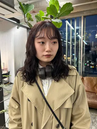 ロング カラー パーマ maho/ブリーチ なし垢抜けカラー♡のヘアスタイル