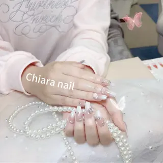 ネイル Chiara 長さだしのネイルデザイン
